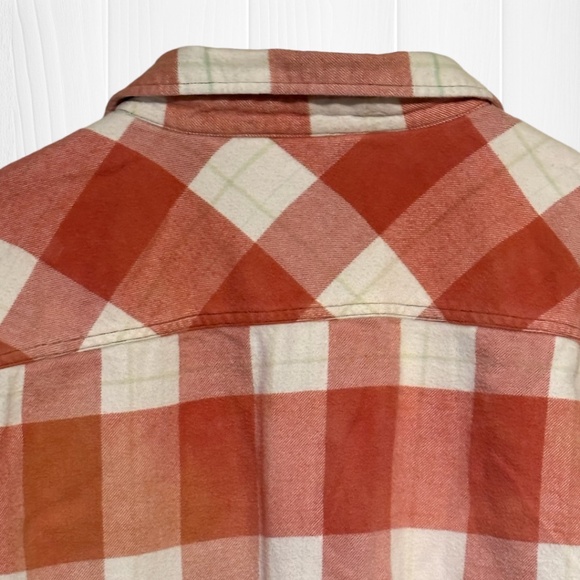 MATIX Custom Hand Distressed Bleached Upcycled Flannel Shirt - Picture 8 of 10